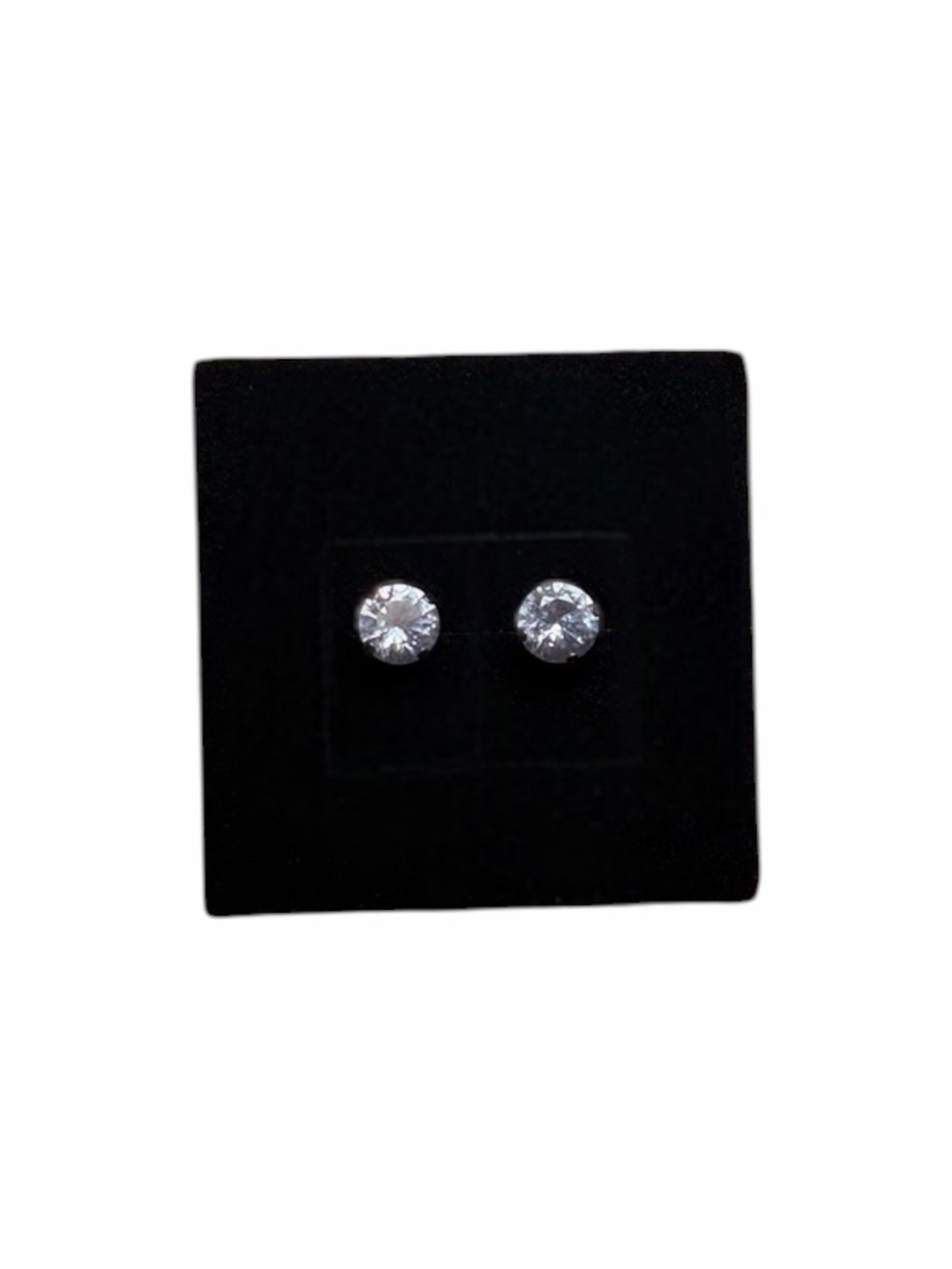 Titanium "Tiffany" 6mm Gem Earrings (Pair) by Anatometal